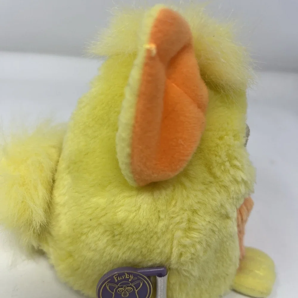 Furby Babies Sunny Baby Yellow 70-940 Blue Eyes Tiger  Electronics Working W Tag